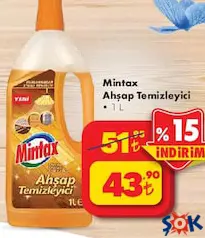 MİNTAX AHŞAP TEMİZLEYİCİ 1 LT MİNTAX AHŞAP TEMİZLEYİCİ 1 LT